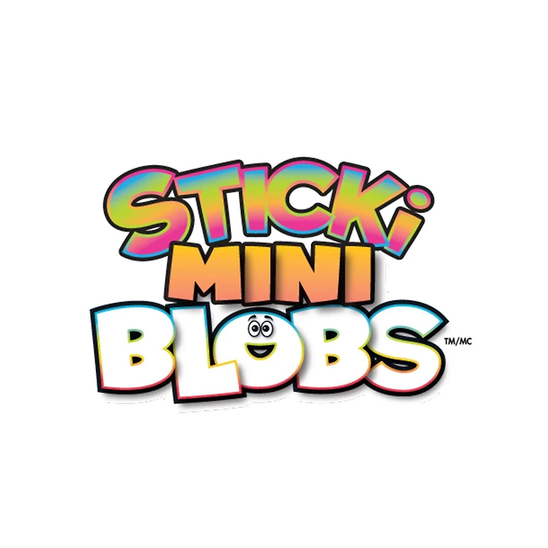 Sticki Mini Blobs, Sticky and Squishy Stress Balls, 5 Pack, Ages 6 and up