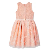 George Girls' Printed Mesh Dress