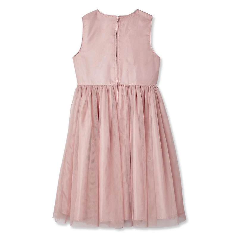 Robe avec haut à paillettes et jupe en maille George pour filles