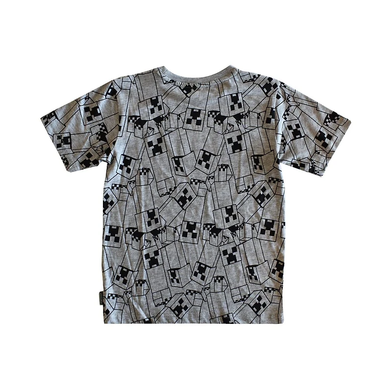 T-shirt Minecraft Creeper Crowd pour garçon