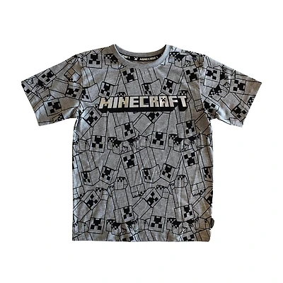 T-shirt Minecraft Creeper Crowd pour garçon