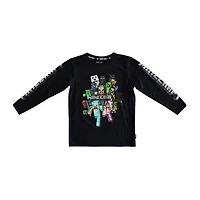 T-shirt à manches longues Minecraft Crafty Cluster pour garçon
