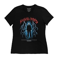 T-shirt décontracté à manches courtes pour femme Halloween 2 Spooky Stencil