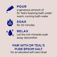 Dr Teal's Bain Moussant avec Du Sel D'Epsom Pur, Nourrir et Protéger avec de L'huile De Noix De Coco 34 fl oz / 1 L