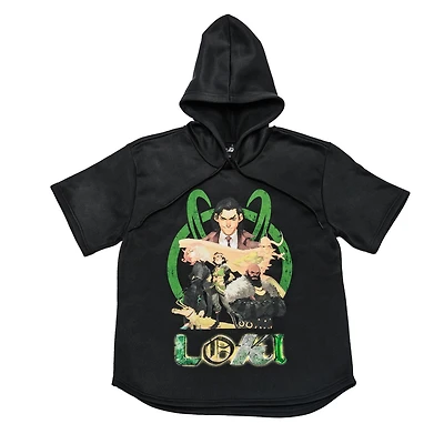 Sweat à capuche à manches courtes Marvel Loki Glorious Purpose pour homme
