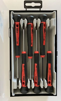 Jeu de tournevis de précision 6 pcs. Torx / Hexagonal