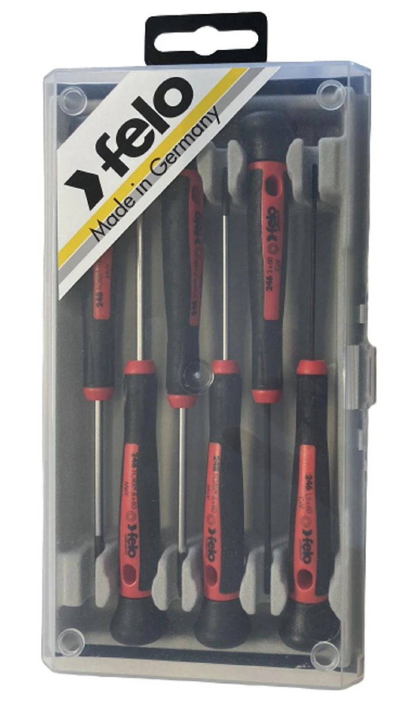 Jeu de tournevis de précision 6 pcs. Torx / Hexagonal