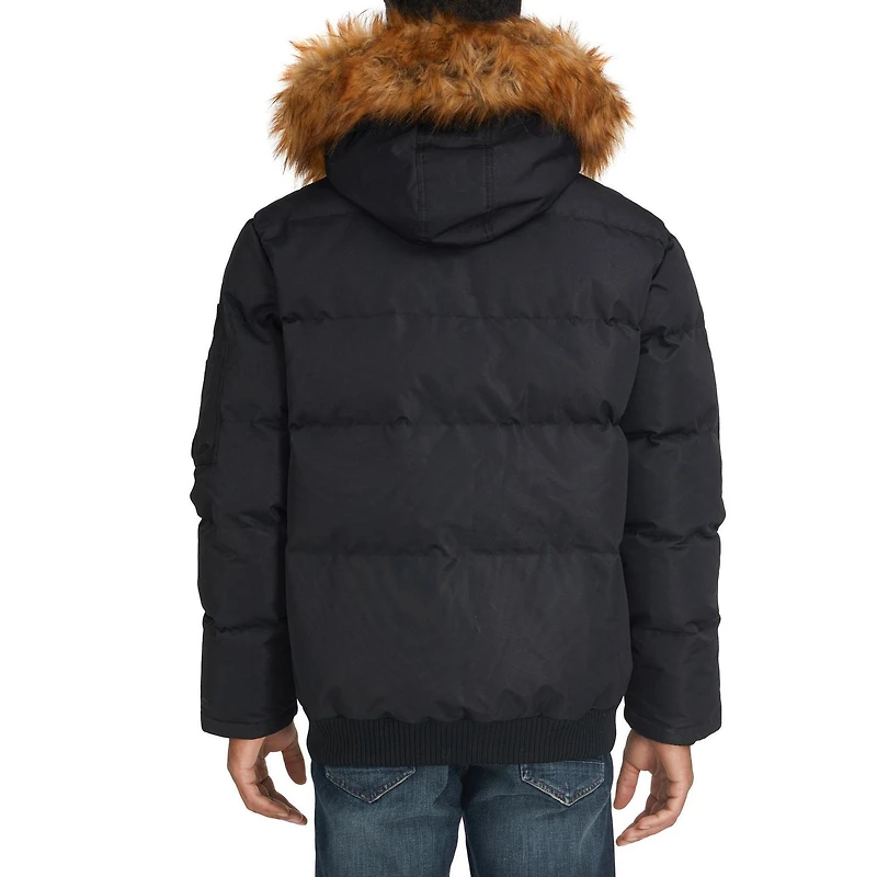 Ecko Unltd. Vêtements d'extérieur pour hommes. Notre gros frappeur la Doudoune en Sherpa chaude avec fourrure à la capuche