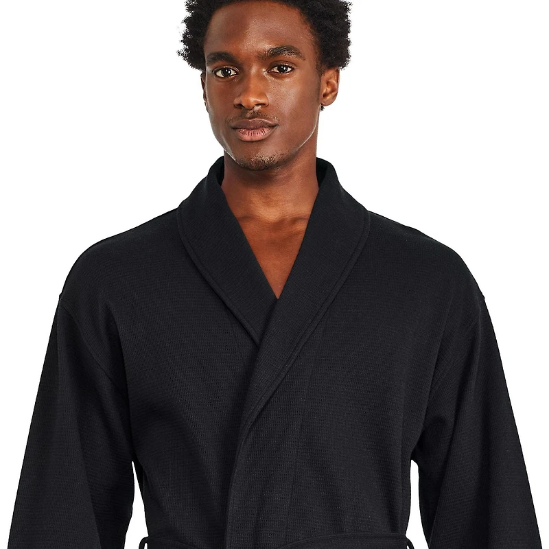 Robe de chambre gaufrée George pour hommes