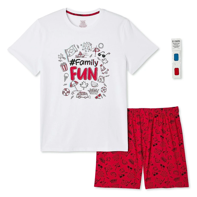 George Men's Canada Pajamas 2-Piece Set