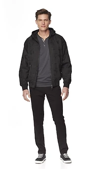 Veste à capuche Dark Black pour hommes
