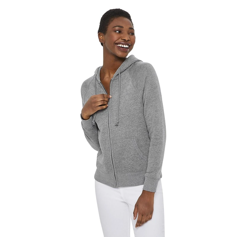 Haut à capuchon de base zippé George pour femmes