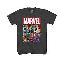 T-shirt Tableau périodique Marvel pour garçon