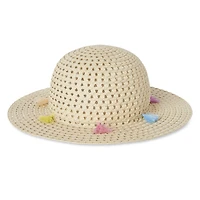 George Girls' Tassel Straw Hat