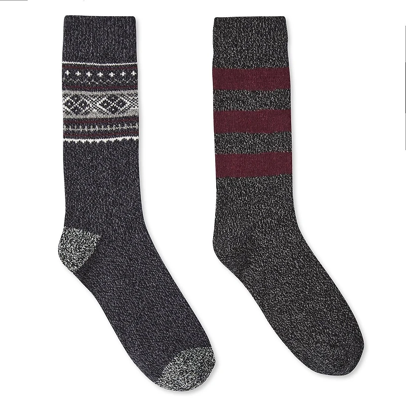 Lot de 2 paires de mi-chaussettes Ozark Trail pour hommes