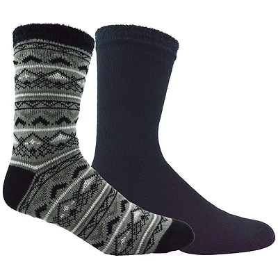 George Men's Double Layer Crew Socks 2-Pack