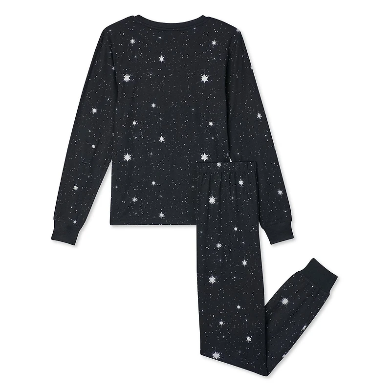 George Boys' Long Sleeve Tee and Pant Pajamas 2-Piece Set