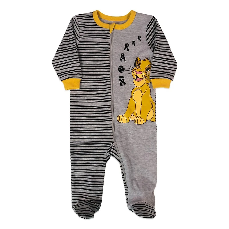 Disney Lion King Boys Simba footed interlock Sleeper