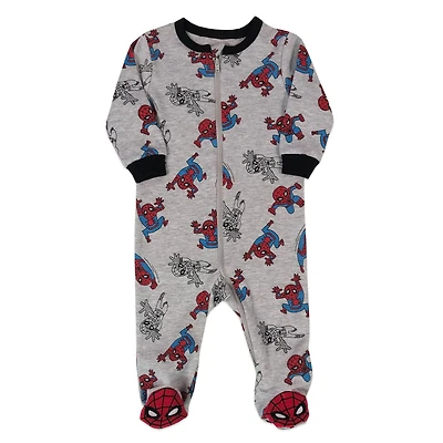 Dormeuse 1 pièce avec pieds pour garçons Spiderman de Marvel