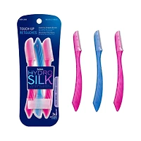 Taille-sourcils et rasoir exfoliant pour le visage Hydro Silk Touch Up de Schick Emballage de 3