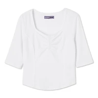 My Sister's Closet Girls' Elbow Sleeve Sweetheart Top, Sizes S-XXL