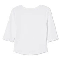 Haut avec décolleté en cœur et manches aux coudes My Sister’s Closet pour filles Tailles P-TTG