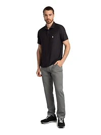 U.S. Polo Assn. Men's Solid Interlock Short Sleeve Polo