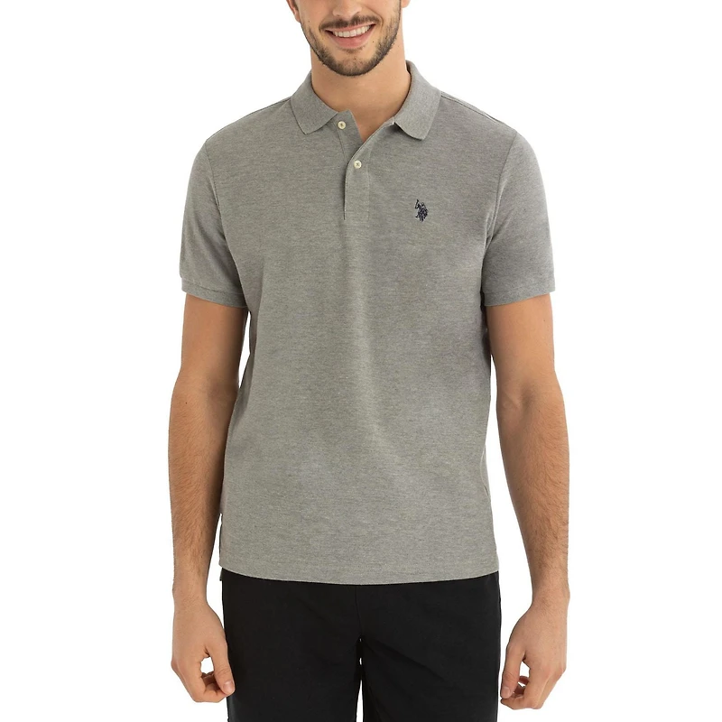 U.S. Polo Assn. Men's Solid Interlock Short Sleeve Polo