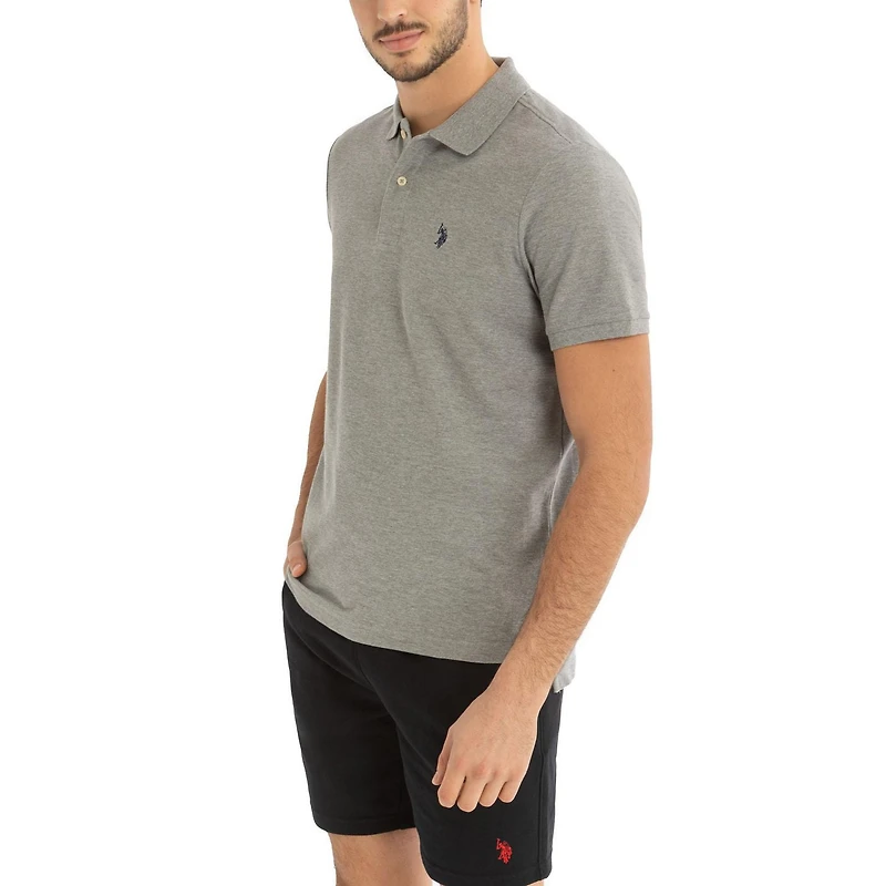 U.S. Polo Assn. Men's Solid Interlock Short Sleeve Polo