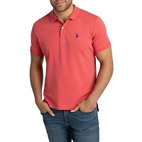 U.S. Polo Assn. Men's Solid Interlock Short Sleeve Polo