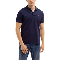 U.S. Polo Assn. Men's Solid Interlock Short Sleeve Polo