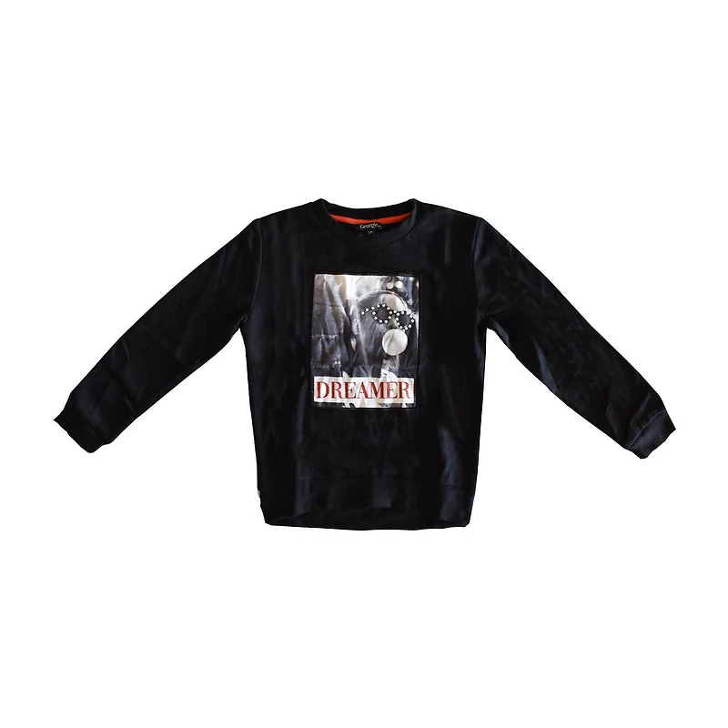 George Girls' Crew Neckline Fleece Top
