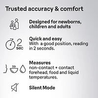 Braun BNT400CA No Touch + Touch Forehead Thermometer with Age Precision™, For the entire family