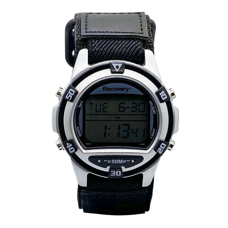 Montre numérique multifonction Discovery pour hommes