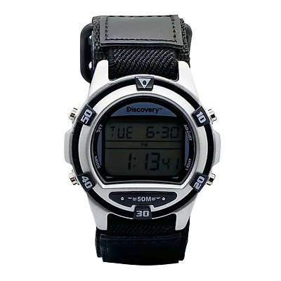 Montre numérique multifonction Discovery pour hommes