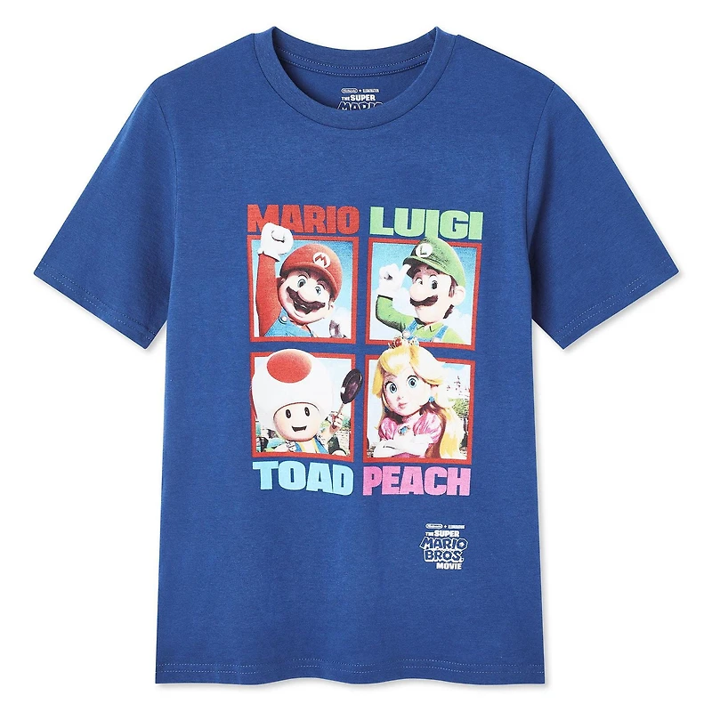 T-shirt avec imprimé graphique Nintendo Super Mario Bros pour garçons Tailles TP-G