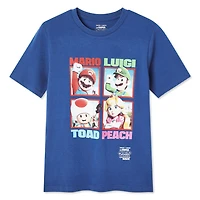 T-shirt avec imprimé graphique Nintendo Super Mario Bros pour garçons Tailles TP-G