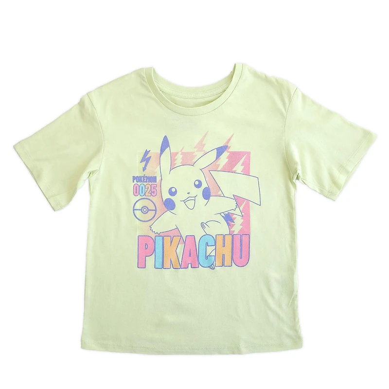 Pokemon T-shirt à manches courtes pour filles
