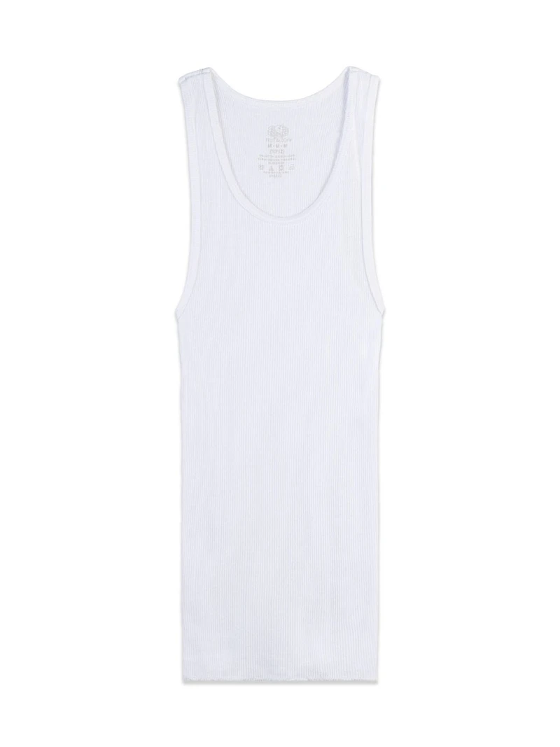 Camisoles Blanches pour garçons Fruit of the Loom, paquet de 5