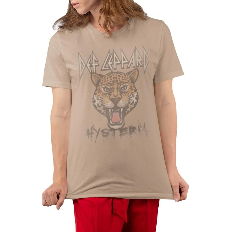 Def Leppard T-Shirt col rond à manche courte pour femmes
