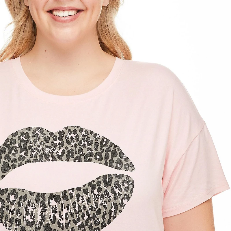 George Plus Women's Yummy Knit Pajamas 2-Piece Set