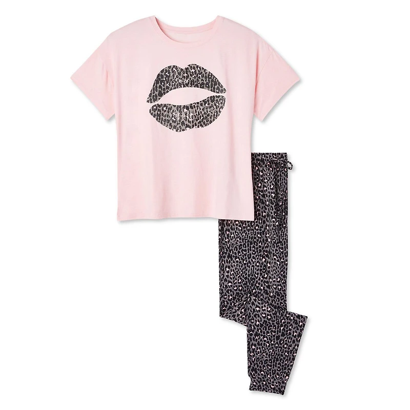 George Plus Women's Yummy Knit Pajamas 2-Piece Set