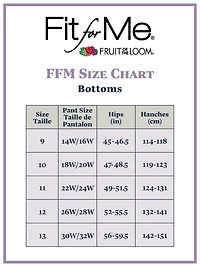 Slips chinées assorties Fruit of the loom Fit for Me pour femmes, paquet de 5