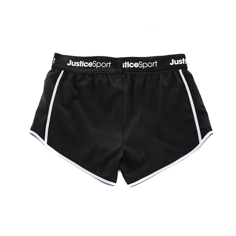 Short à rayures Justice Sport pour fille