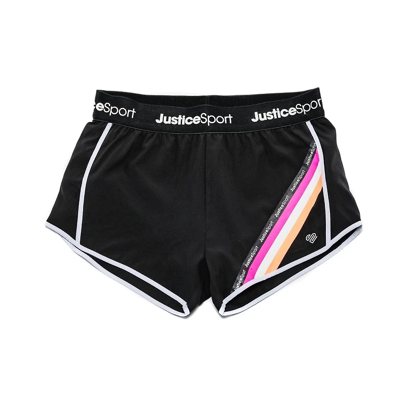 Short à rayures Justice Sport pour fille
