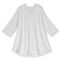 Krista Plus Women's Hooded Mesh Cover-Up Swimwear Lightweight Beachwear
