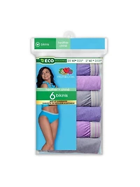 Fruit of the Loom Women's Assorted Heather Bikini Panty, 6-Pack, Sizes 5 - 9