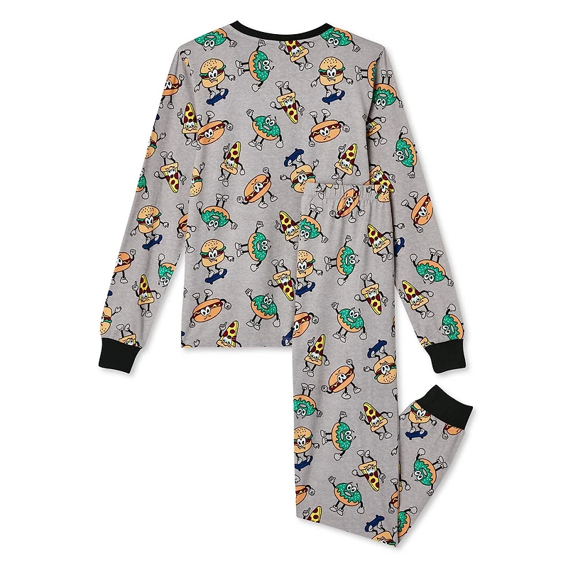 Pyjama 2 pièces avec t-shirt à manches longues et pantalon George pour garçons