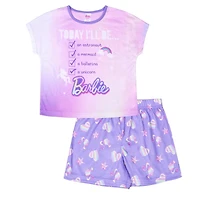 Ensemble pyjama deux pièces pour filles de Barbie