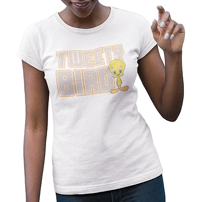 Looney Toons T-shirt femme. Ce t-shirt à manches courtes pour femme est le look décontracté parfait à porter avec vos bas préférés et